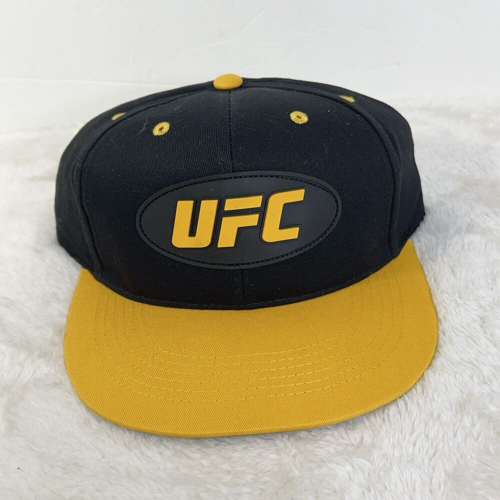 Official Licensed UFC Black/Yellow Snapback Hat